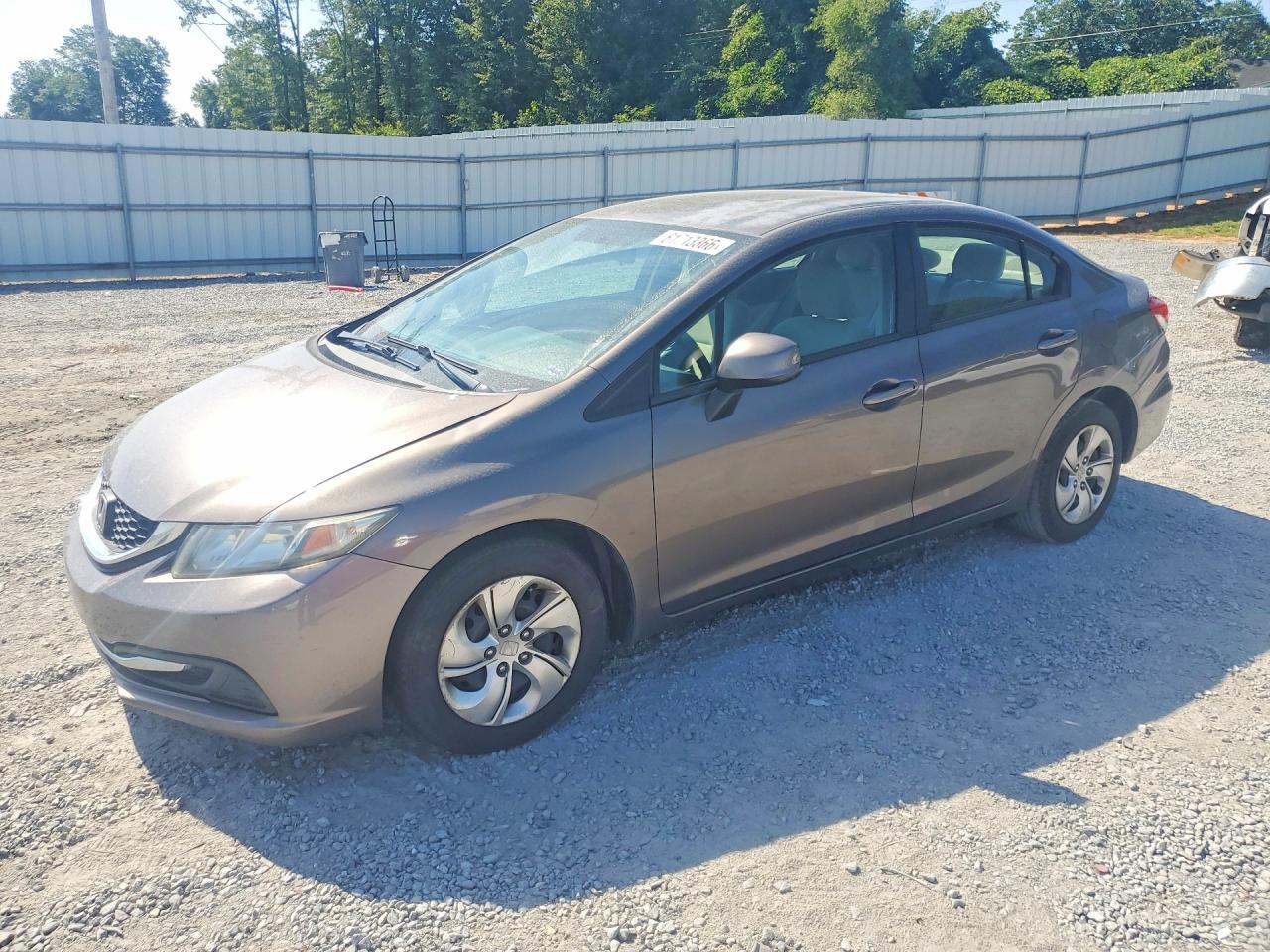 2013 Honda Civic LX, VIN 2HGFB2F51DH565184 — Water / flood