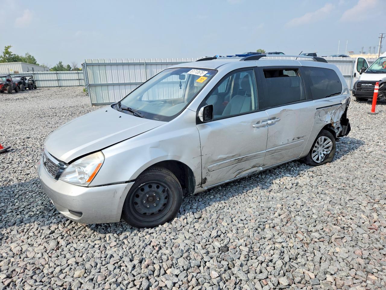 2012 Kia Sedona LX, VIN KNDMG4C79C6433783 — Rear end