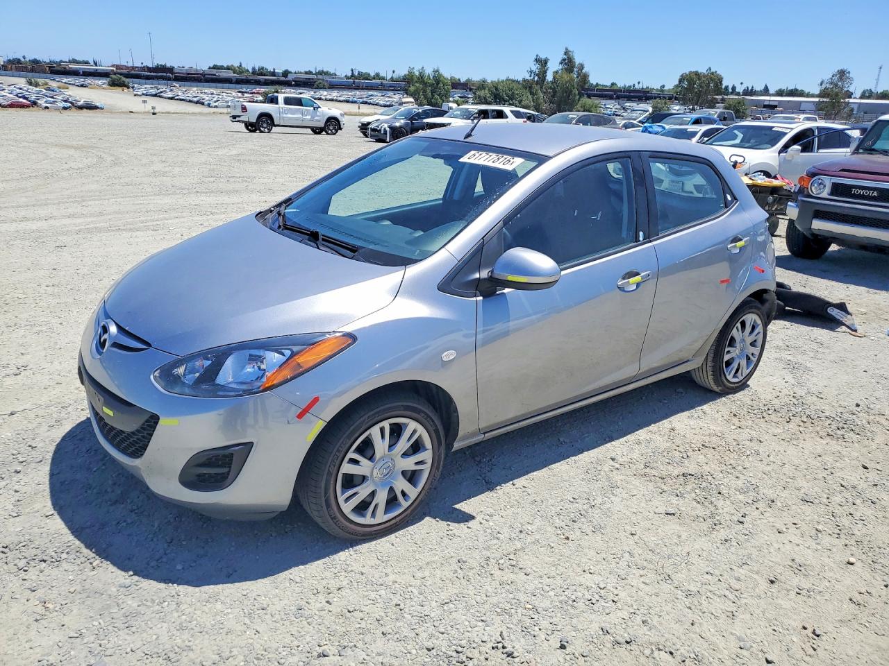 2011 Mazda 2 Sport, VIN JM1DE1HZ4B0125534 — Rear end