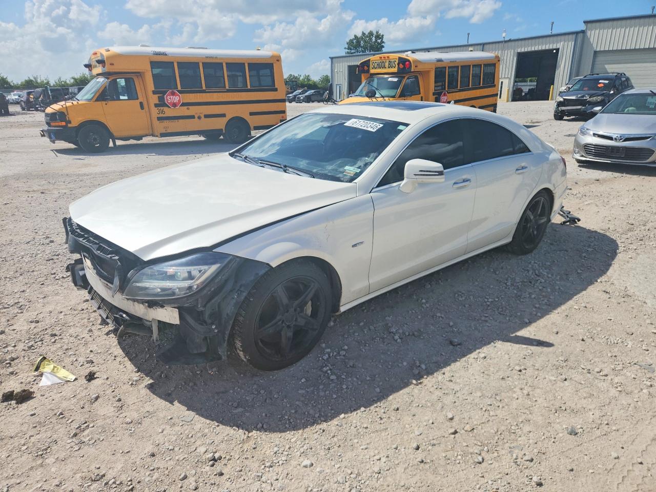 2012 Mercedes-Benz CLS 550, VIN WDDLJ9BB5CA042701 — Front end