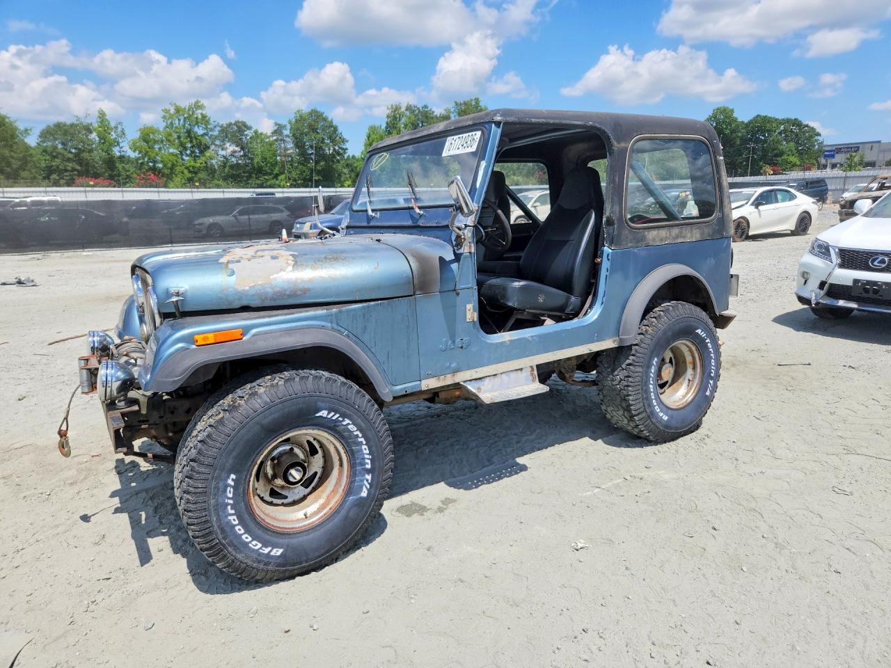 1981 Jeep CJ, VIN 1JCCM87EXBT027871 — Пожар