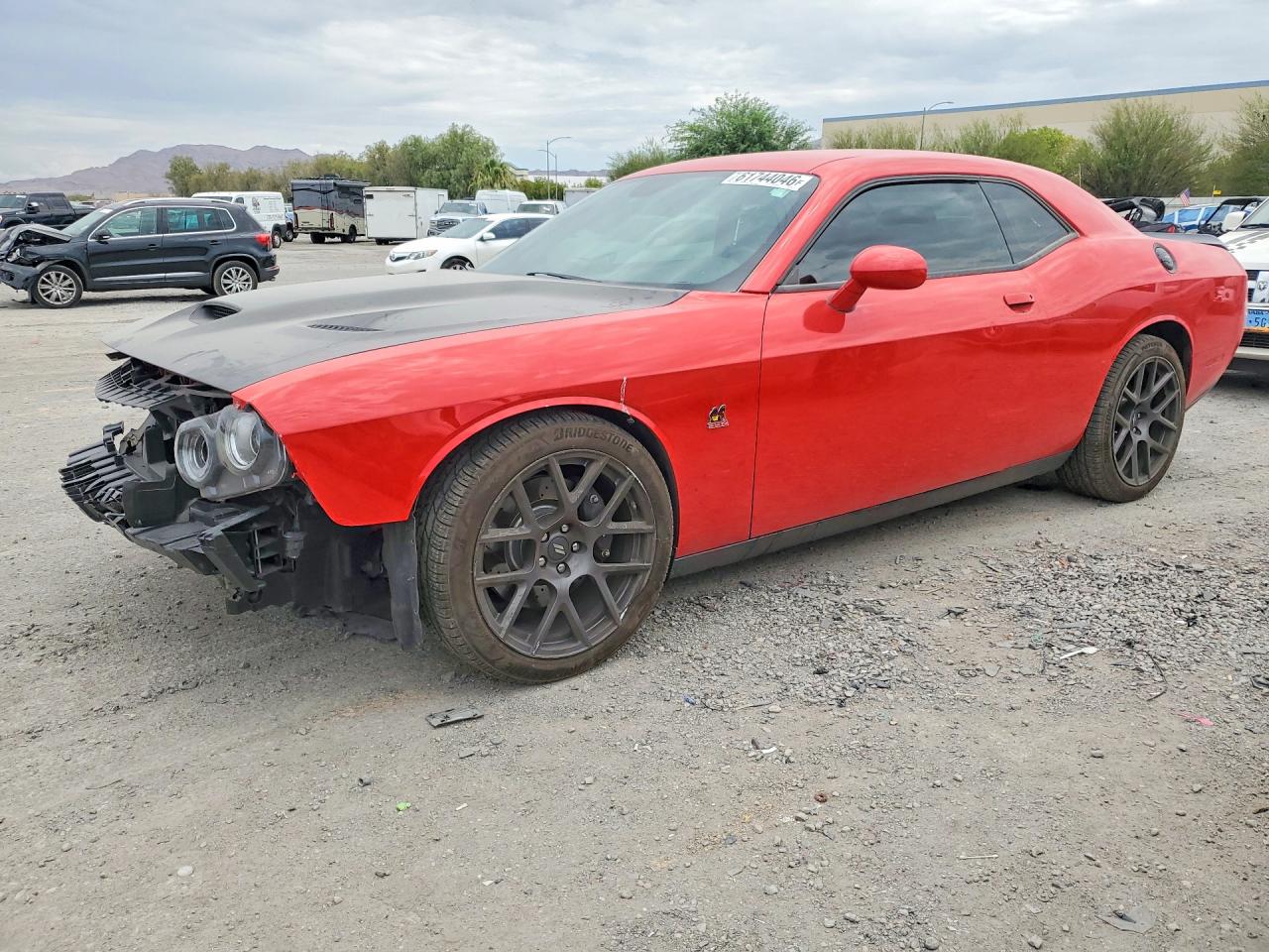 2019 Dodge Challenger R/T Scat Pack, VIN 2C3CDZFJ2KH652577 — Frame damage