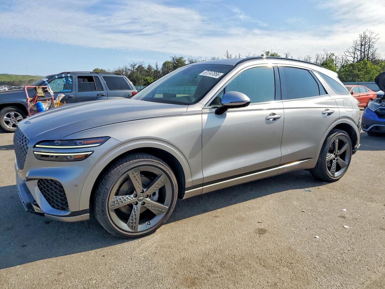 2022 Genesis GV70 2.5T, VIN KMUMADTB6NU049591 — Rear end