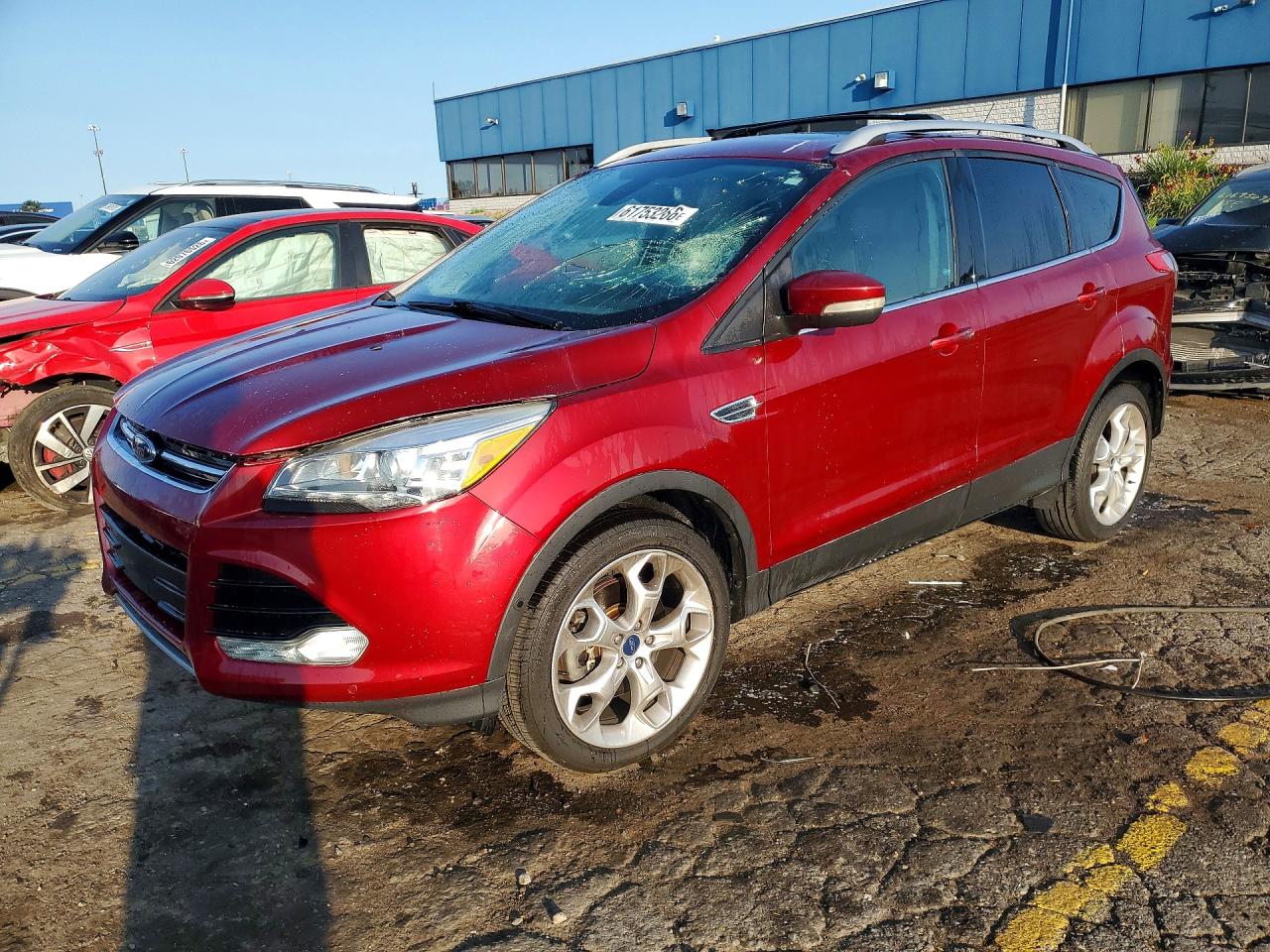 2013 Ford Escape Titanium, VIN 1FMCU0J96DUB45312 — Roof