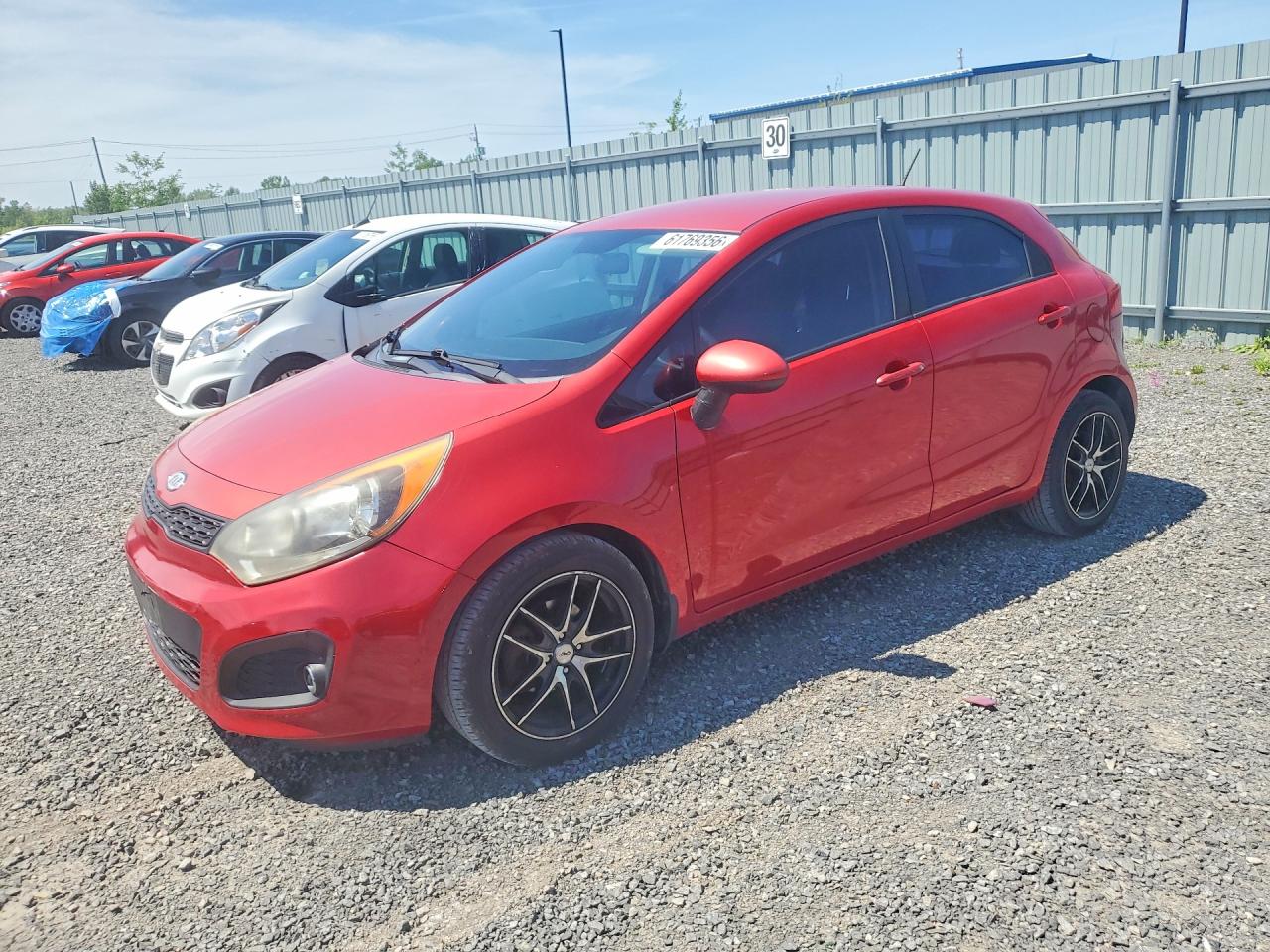 2012 Kia Rio LX, VIN KNADM5A35C6735521 — Partial repair