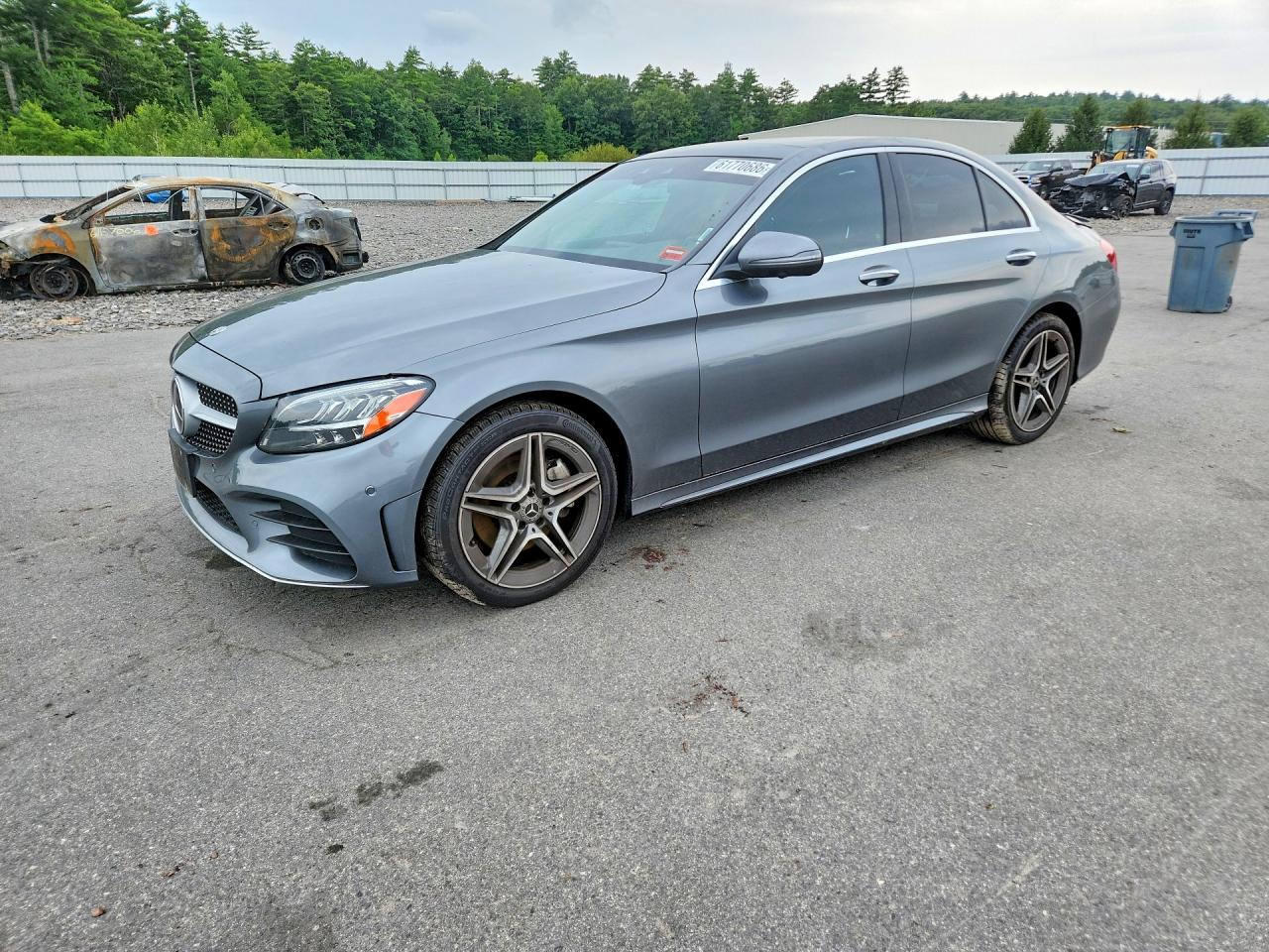 2021 Mercedes-Benz C 300, VIN W1KWF8EB3MR623623 — Rear end