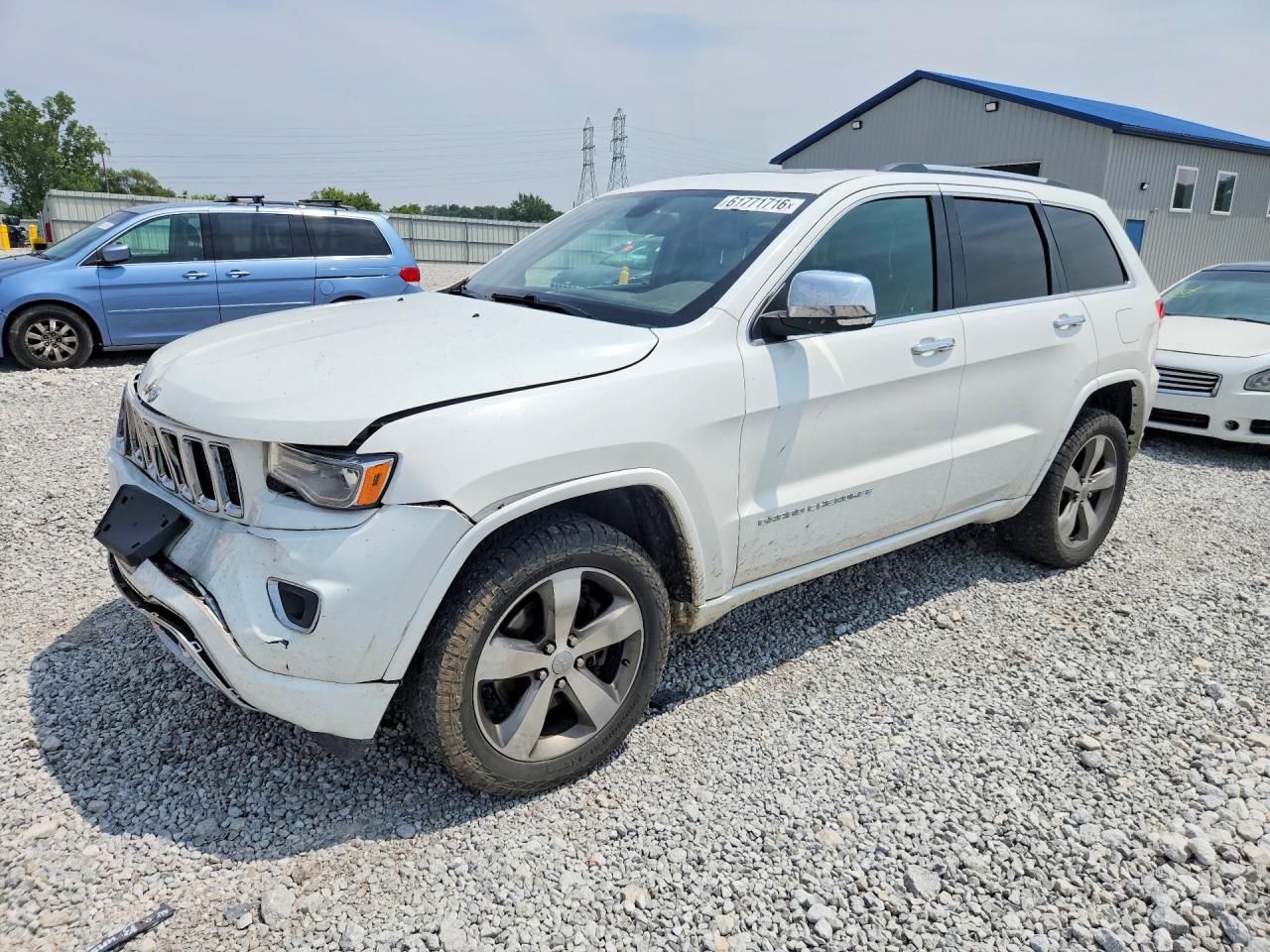 2016 Jeep Grand Cherokee Overland, VIN 1C4RJFCT5GC494166 — Front end