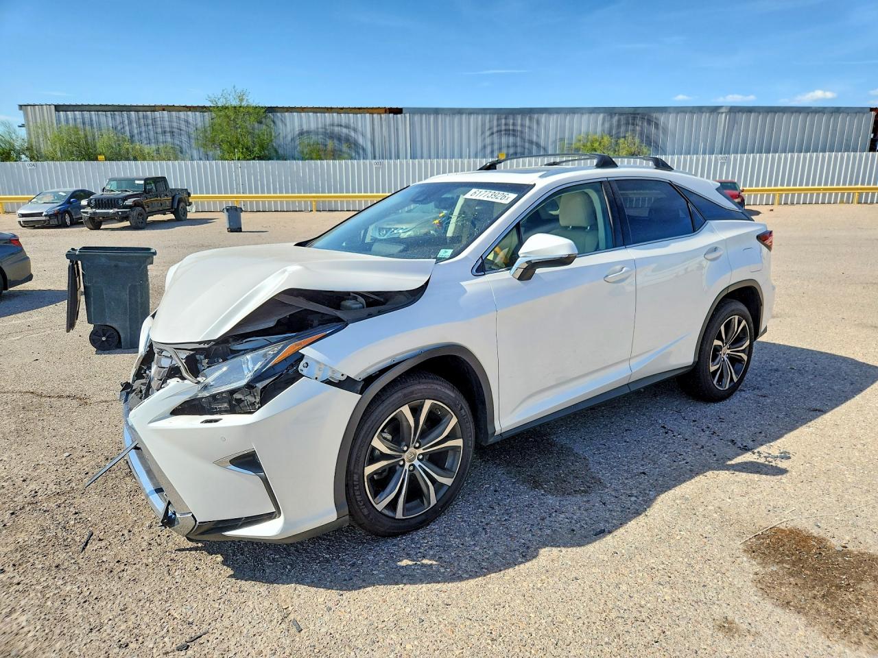 2017 Lexus RX 350, VIN JTJBZMCA3H2022906 — Front end