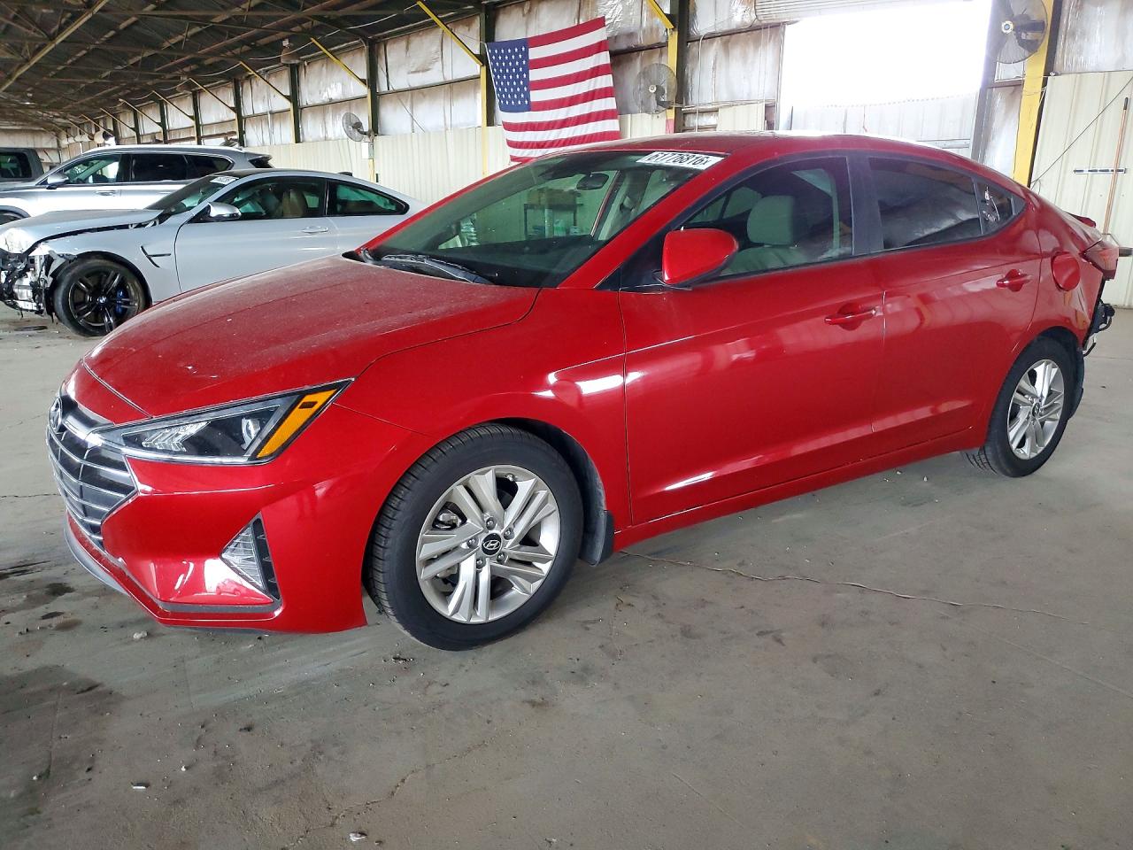 2019 Hyundai Elantra SEL, VIN 5NPD84LF3KH472782 — Rear end