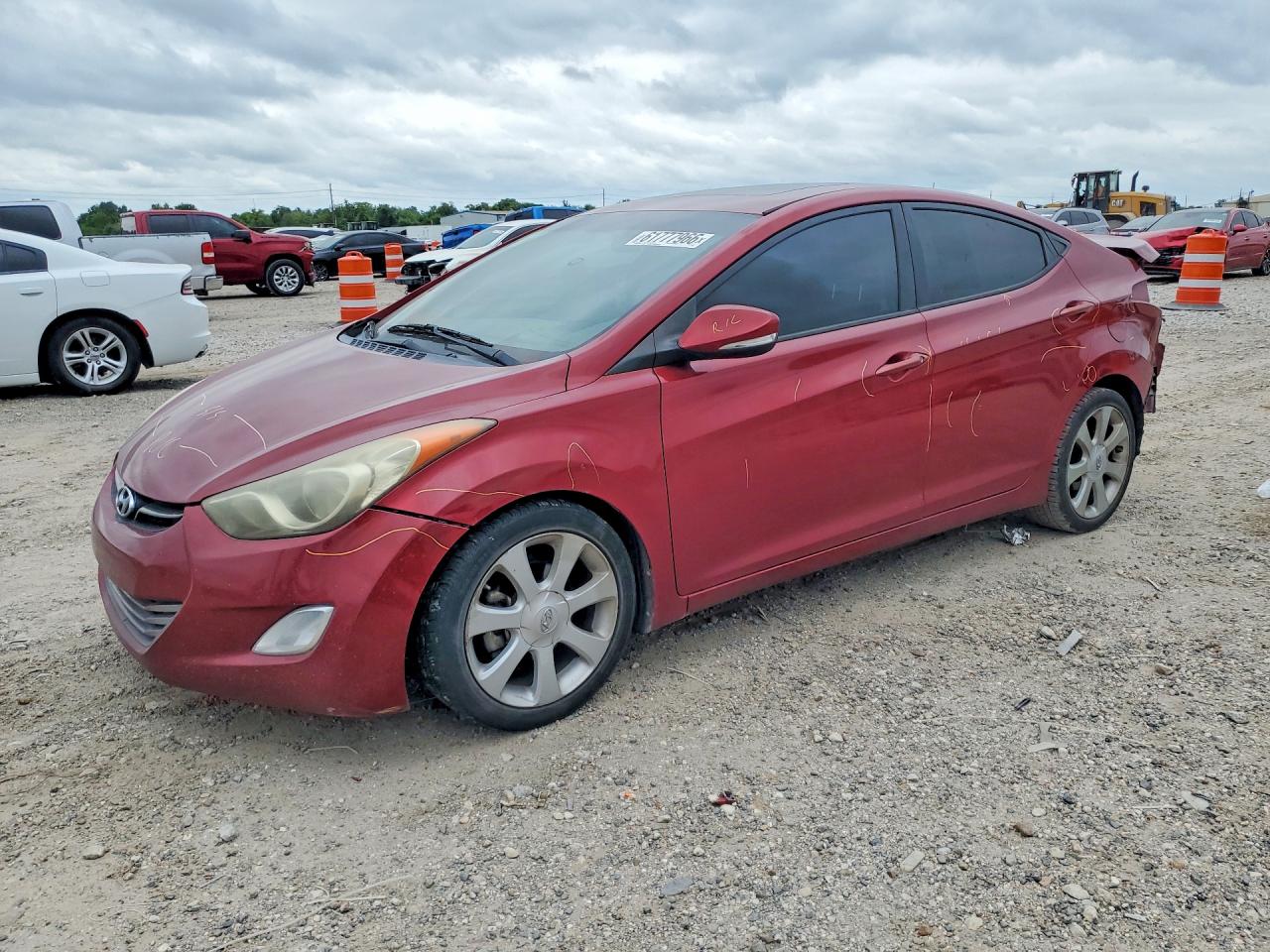 2013 Hyundai Elantra Limited, VIN 5NPDH4AE5DH419420 — Rear end