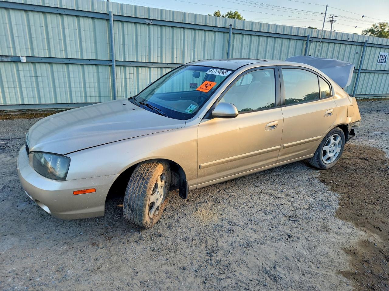 2003 Hyundai Elantra GLS, VIN KMHDN45D63U499207 — Rear end