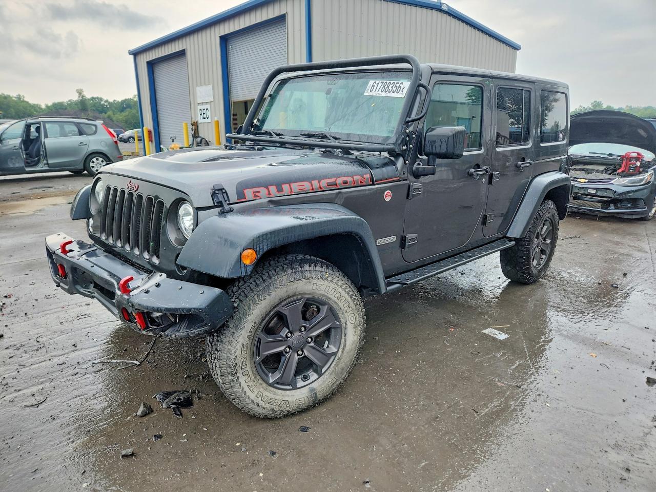 2018 Jeep Wrangler Unlimited Rubicon, VIN 1C4BJWFG5JL805344 — Front end