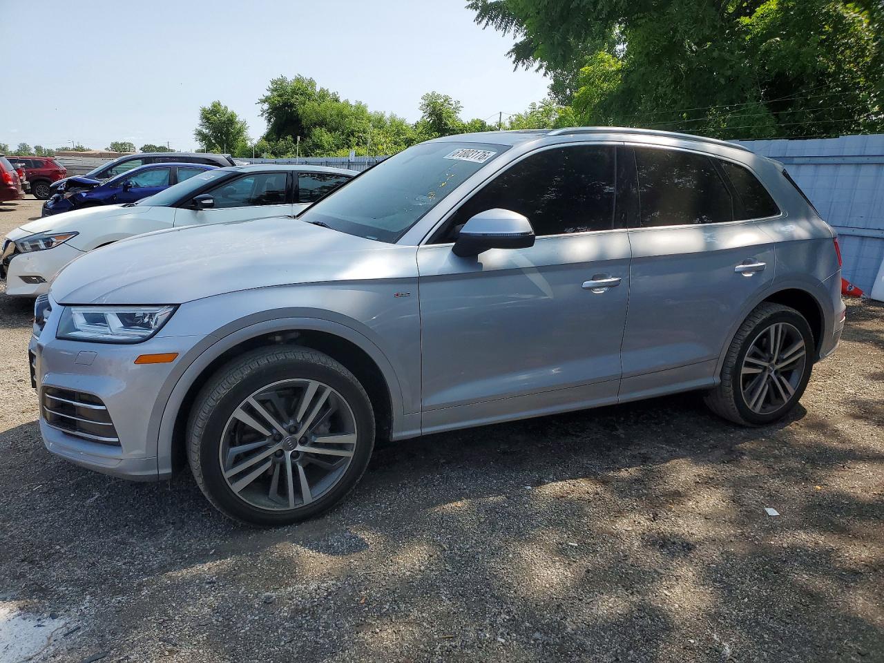 2018 Audi Q5 Titanium Premium Plus, VIN WA1ENAFY7J2240639 — Undercarriage