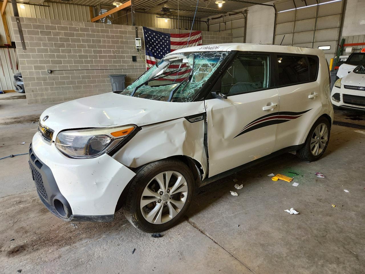 2014 Kia Soul +, VIN KNDJP3A51E7029162 — Опрокидывание