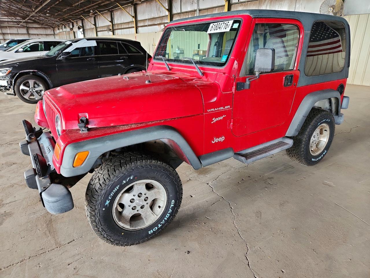 2002 Jeep Wrangler Sport, VIN 1J4FA49S62P770761 — Minor dents and scratches