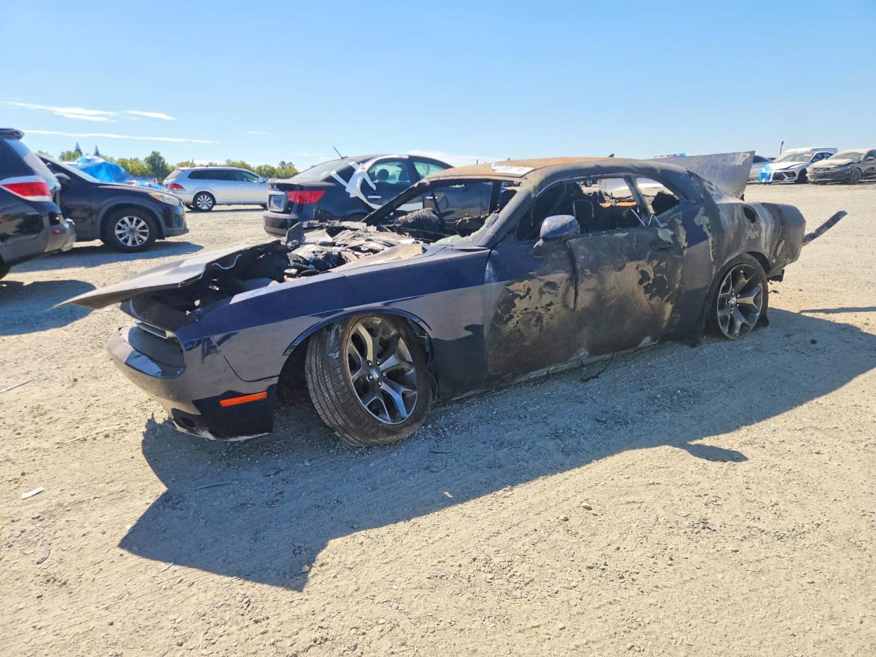 2015 Dodge Challenger SXT, VIN 2C3CDZAGXFH720884 — Burn