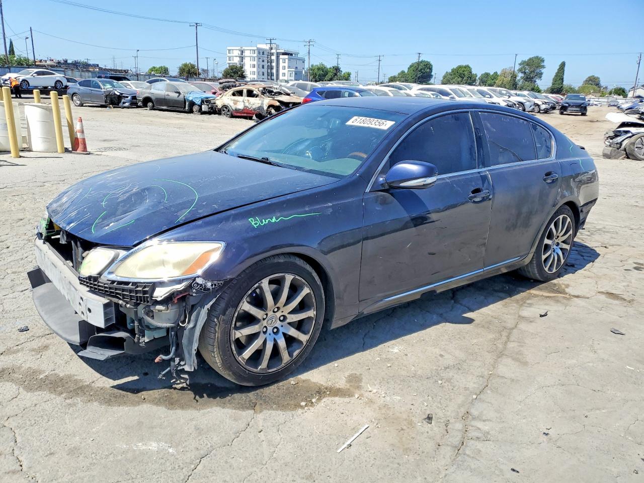 2008 Lexus GS 460, VIN JTHBL96S885000208 — Rear end