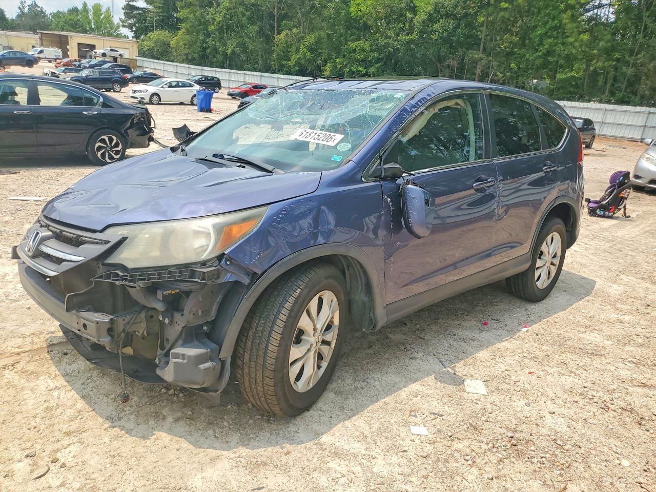 2014 Honda CR-V EX, VIN 5J6RM4H52EL025713 — Front end