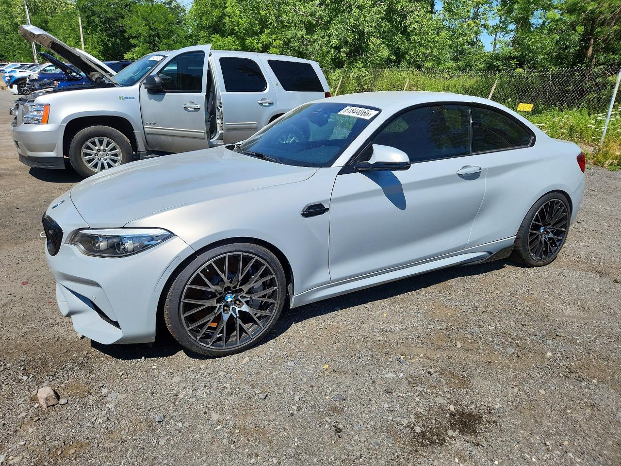 2020 BMW M2 Competition, VIN WBS2U7C06L7E15672 — Side