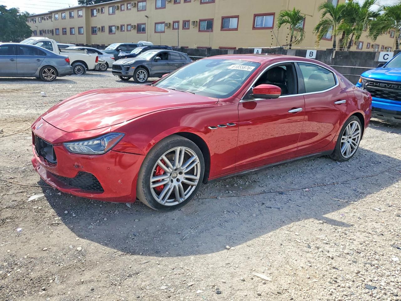 2017 Maserati Ghibli S Q4, VIN ZAM57RTL0H1196406 — Front end