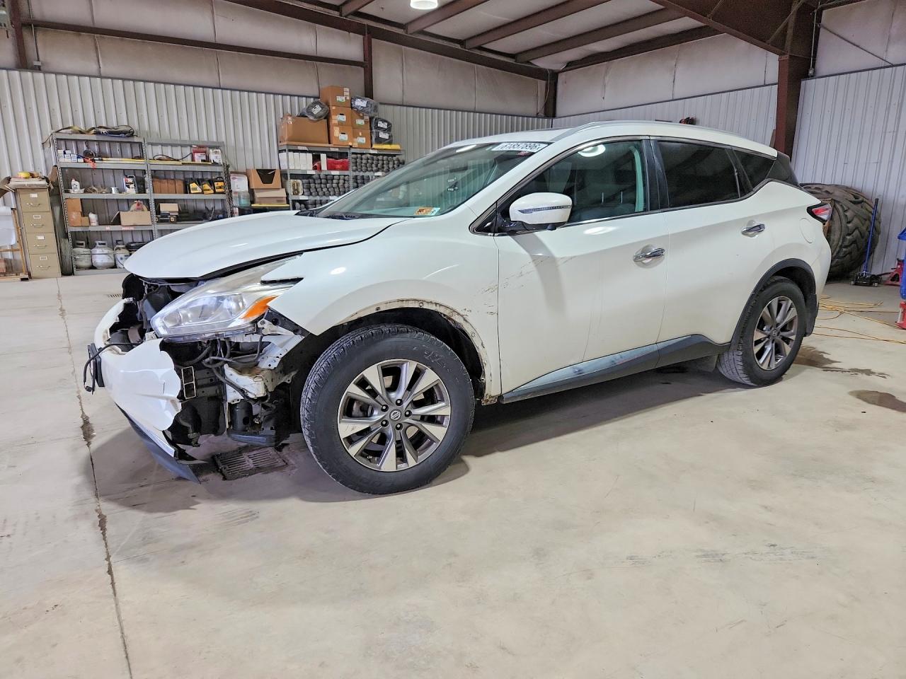 2016 Nissan Murano SL, VIN 5N1AZ2MHXGN153807 — Front end