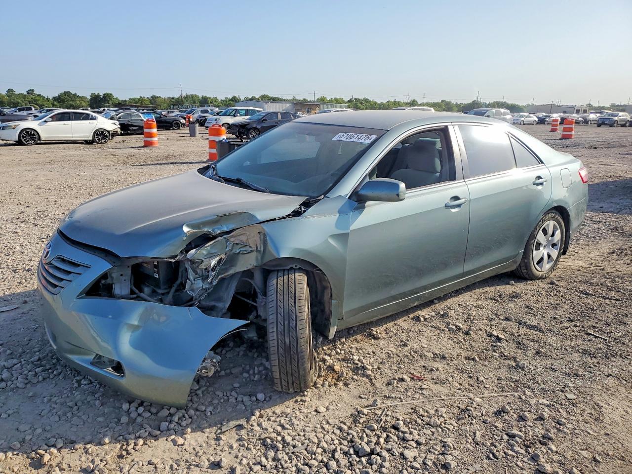 2007 Toyota Camry LE, VIN 4T1BK46K07U543916 — Front end