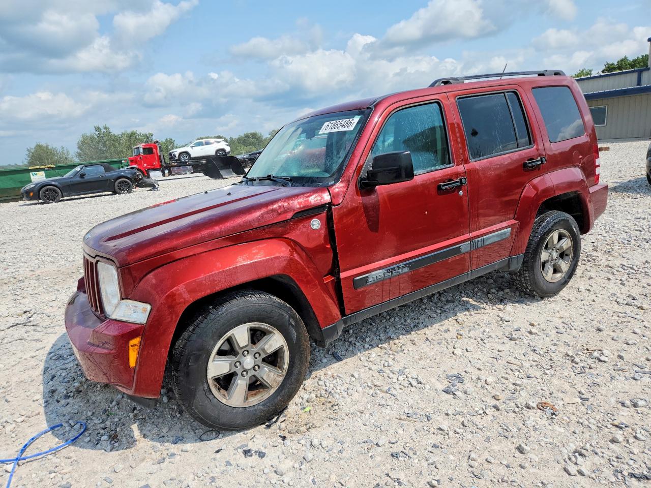 2008 Jeep Liberty Sport, VIN 1J8GN28K78W214311 — Перед