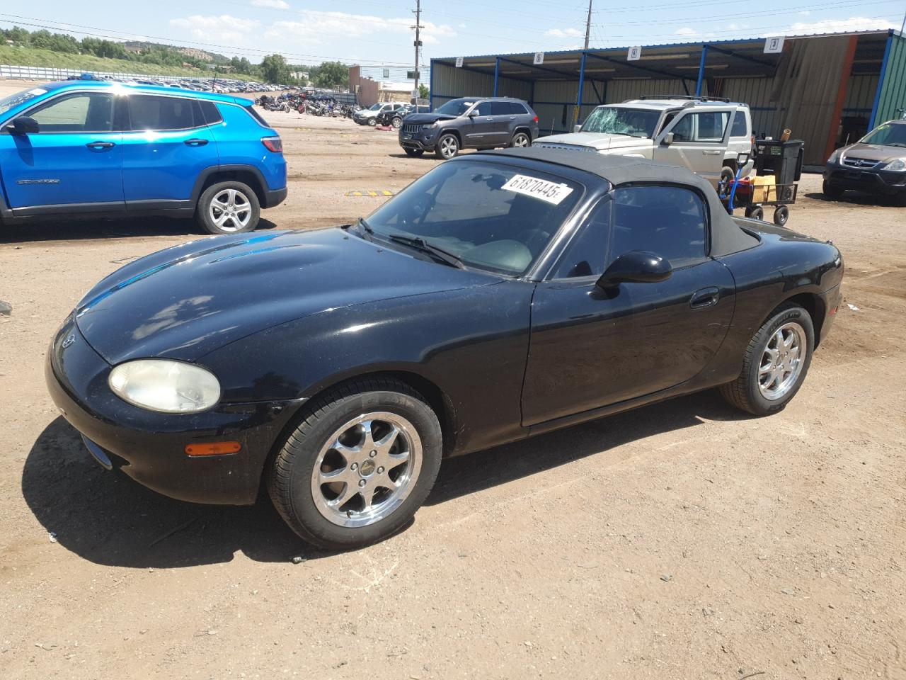1999 Mazda MX-5 Miata, VIN JM1NB3535X0119662 — Hail