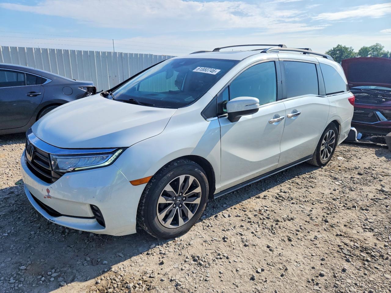 2021 Honda Odyssey EX-L, VIN 5FNRL6H72MB044768 — Зад