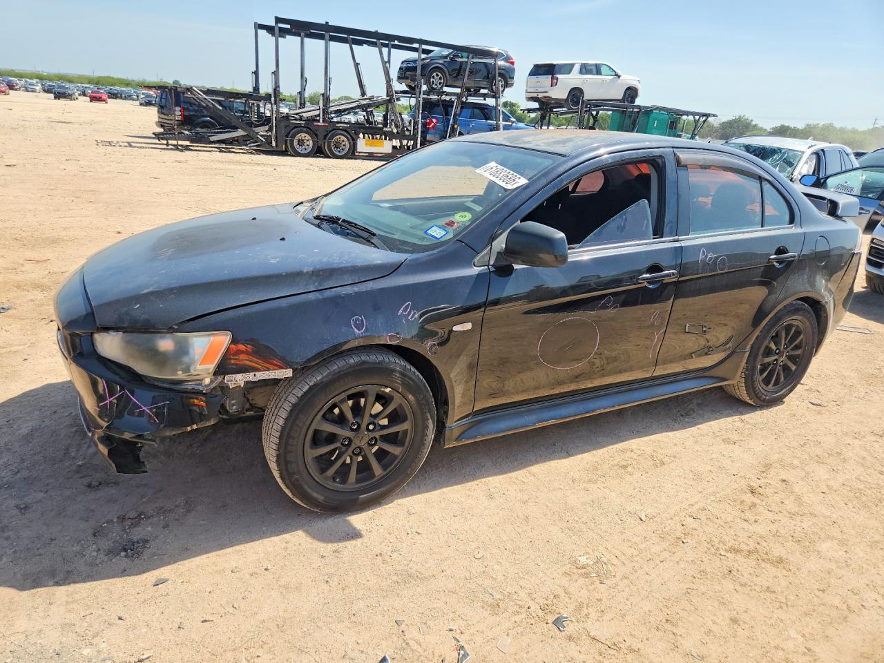 2010 Mitsubishi Lancer ES, VIN JA32U2FU5AU023236 — Front end