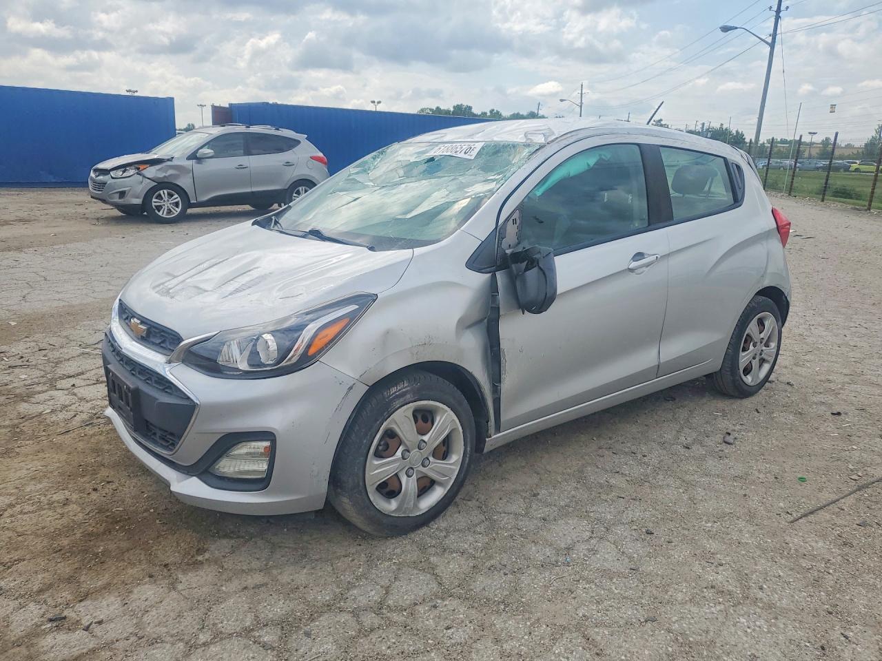 2021 Chevrolet Spark LS, VIN KL8CB6SA9MC222985 — Rollover