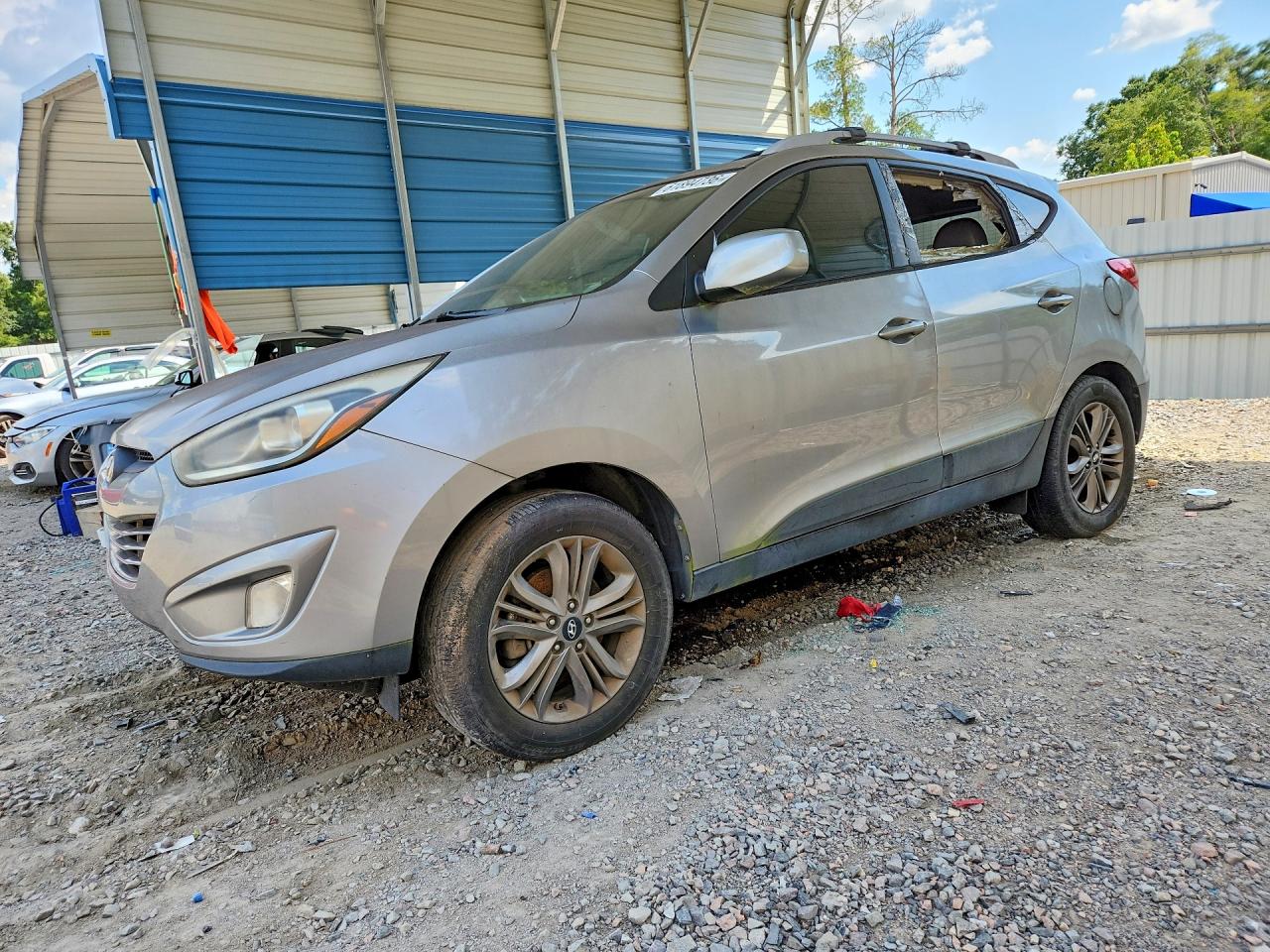 2014 Hyundai Tucson SE, VIN KM8JU3AG0EU926156 — Бок