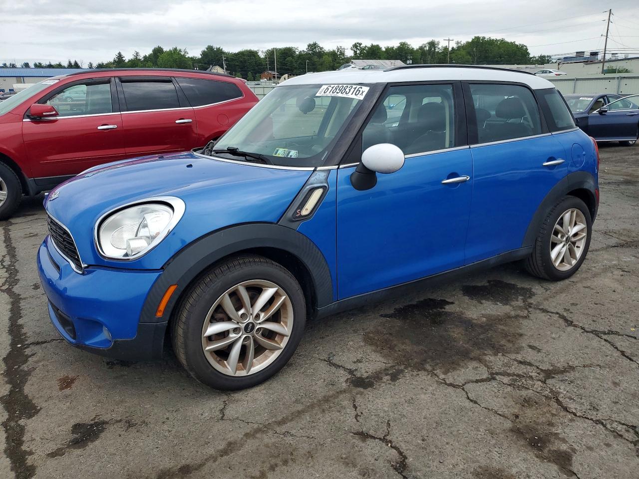 2014 MINI Countryman S, VIN WMWZC3C51EWP52184 — Interior fire