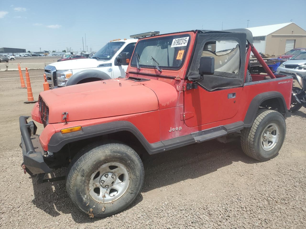 1991 Jeep Wrangler, VIN 2J4FY29SXMJ145229 — Biohazard / chemical