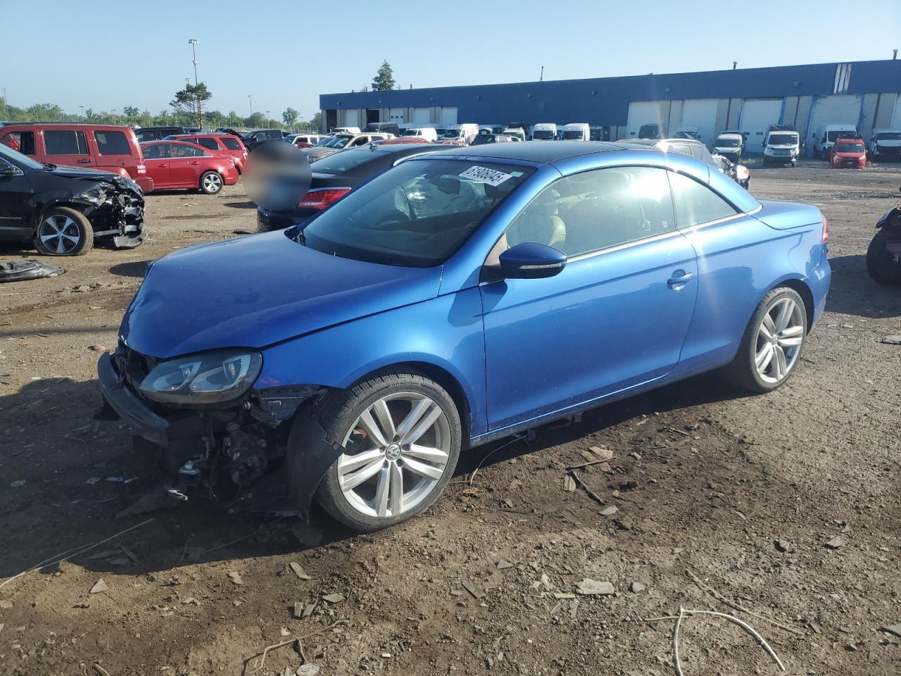 2012 Volkswagen Eos Executive, VIN WVWFW7AH6CV013056 — Front end