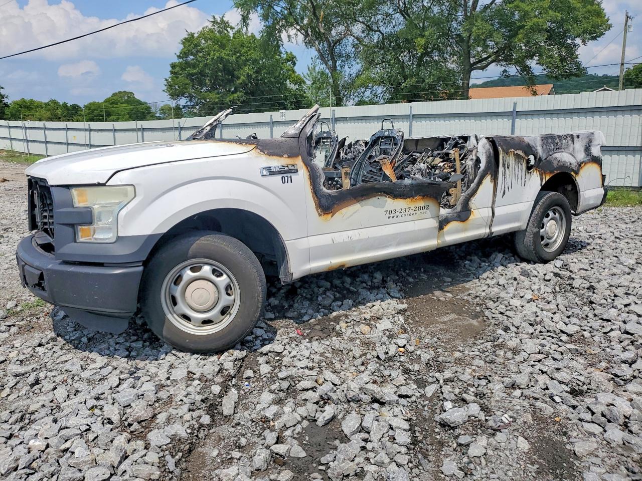 2015 Ford F-150 XL, VIN 1FTEX1C89FKF20543 — Burn