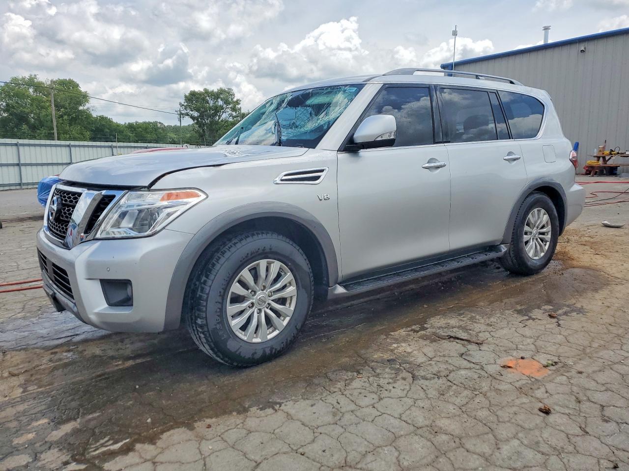 2019 Nissan Armada SL, VIN JN8AY2ND0K9092881 — Front end