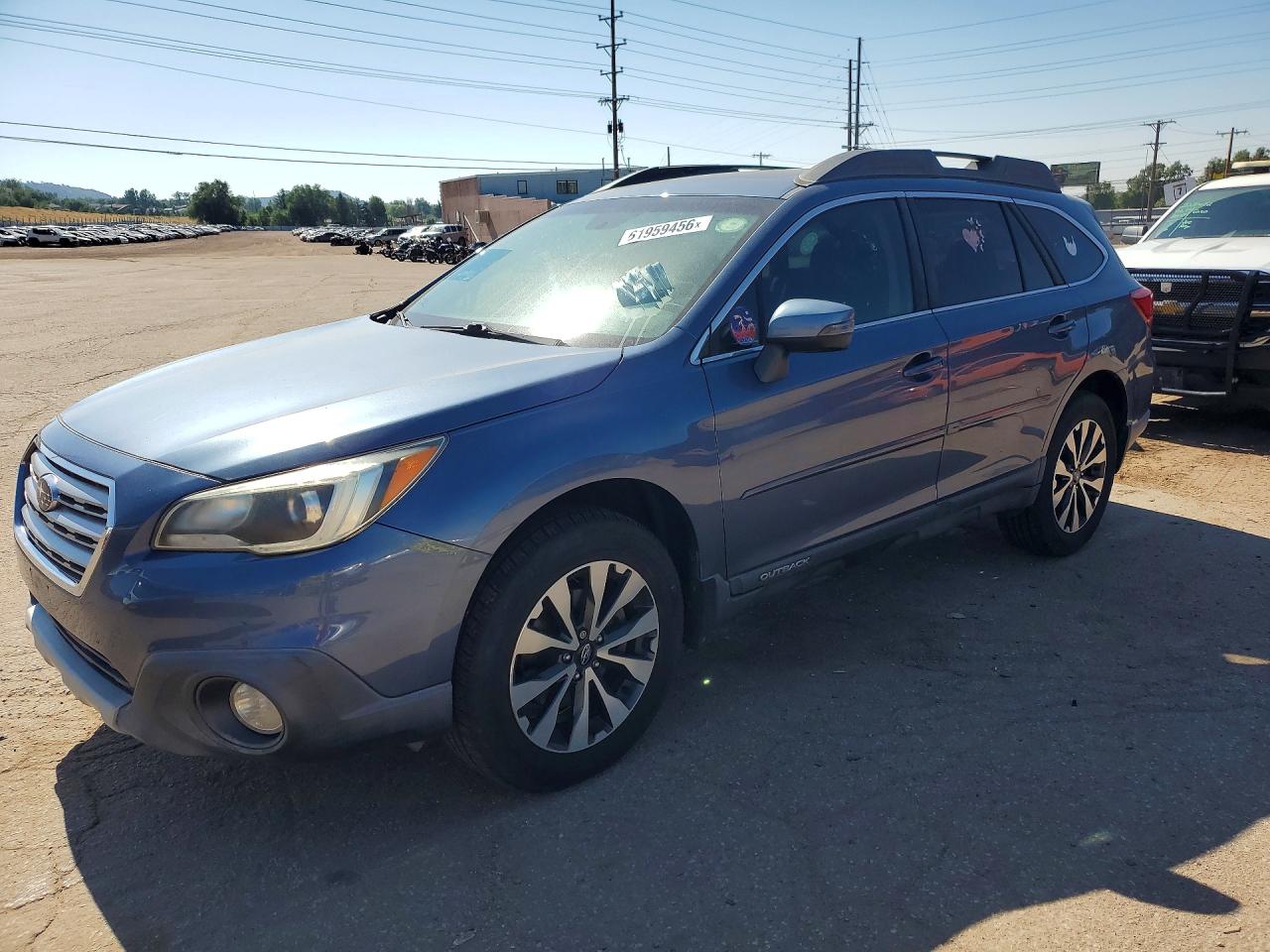 2016 Subaru Outback Limited, VIN 4S4BSANC3G3358029 — Rear end