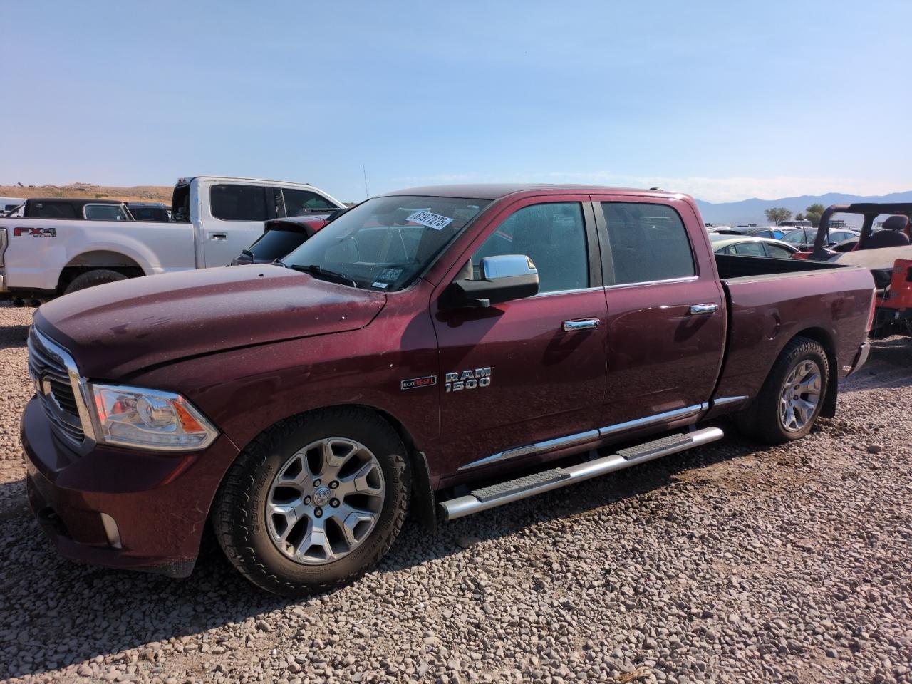 2016 Ram 1500 Longhorn, VIN 1C6RR7WM7GS416004 — Повреждение рамы