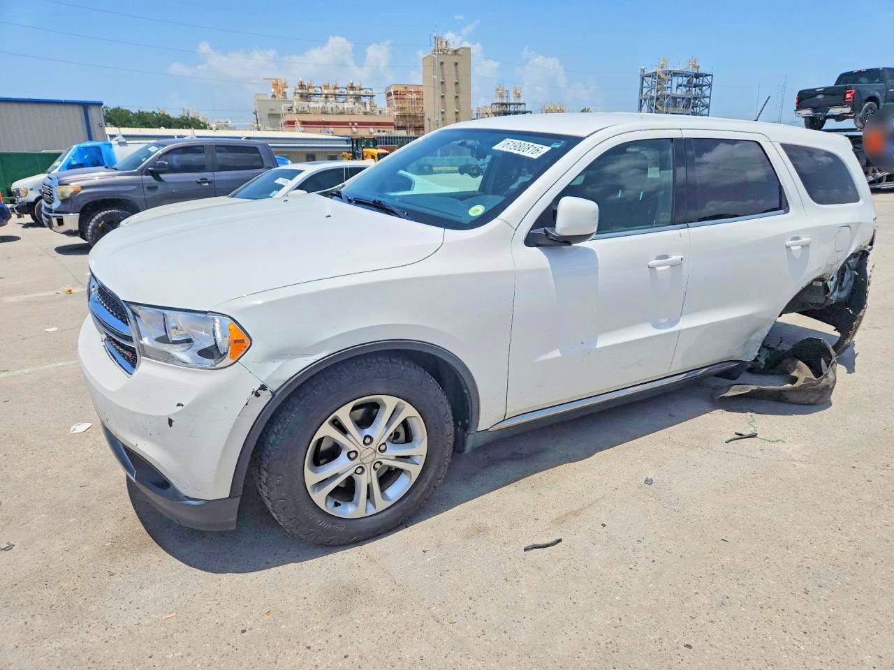 2013 Dodge Durango SXT, VIN 1C4RDJAG3DC658641 — Rear end