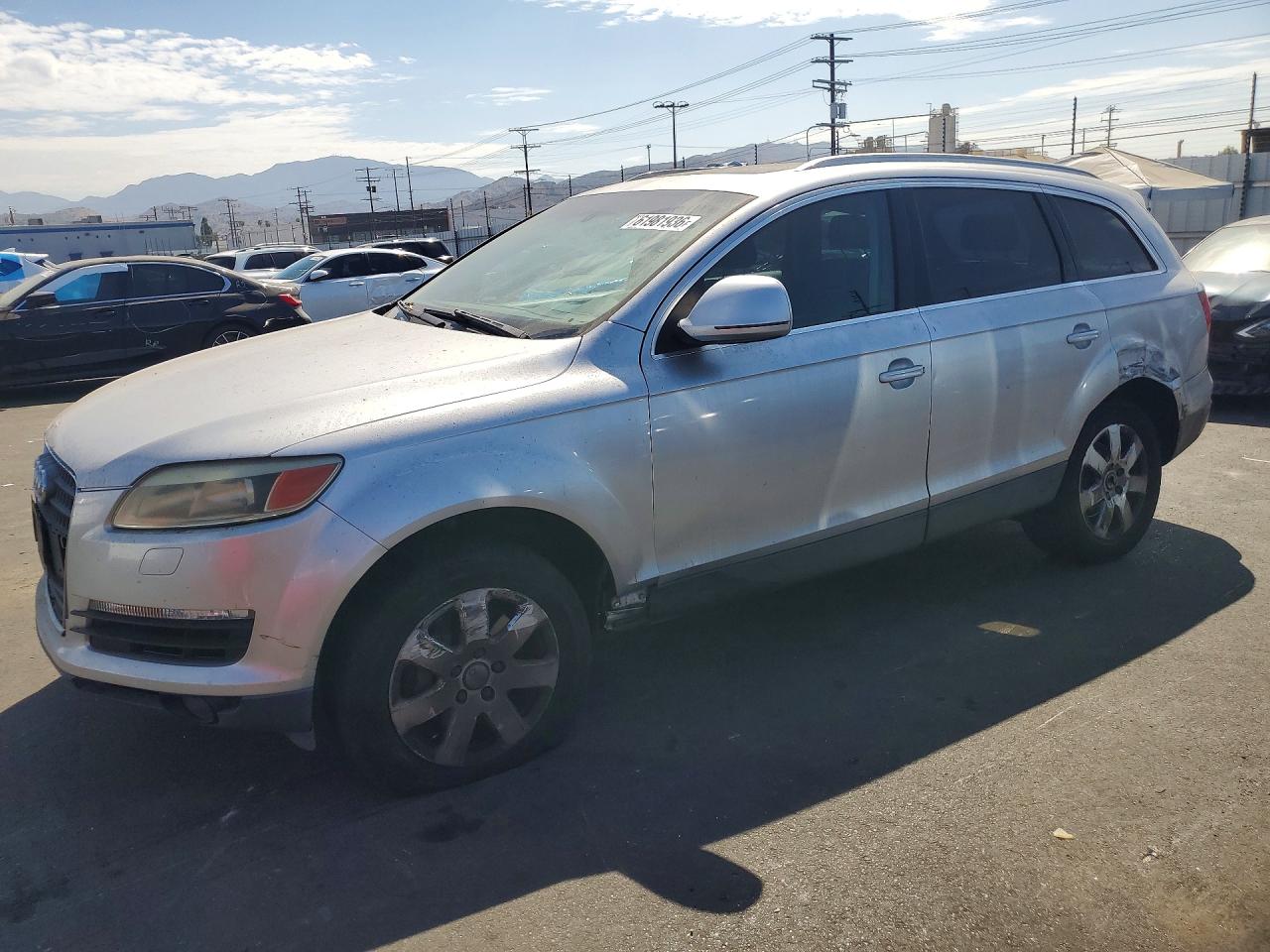 2007 Audi Q7 Premium, VIN WA1BY74L97D090003 — Rear end