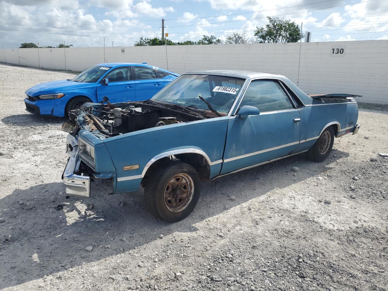 1986 Chevrolet El Camino SS, VIN 3GCCW80H3GS913337 — Front end