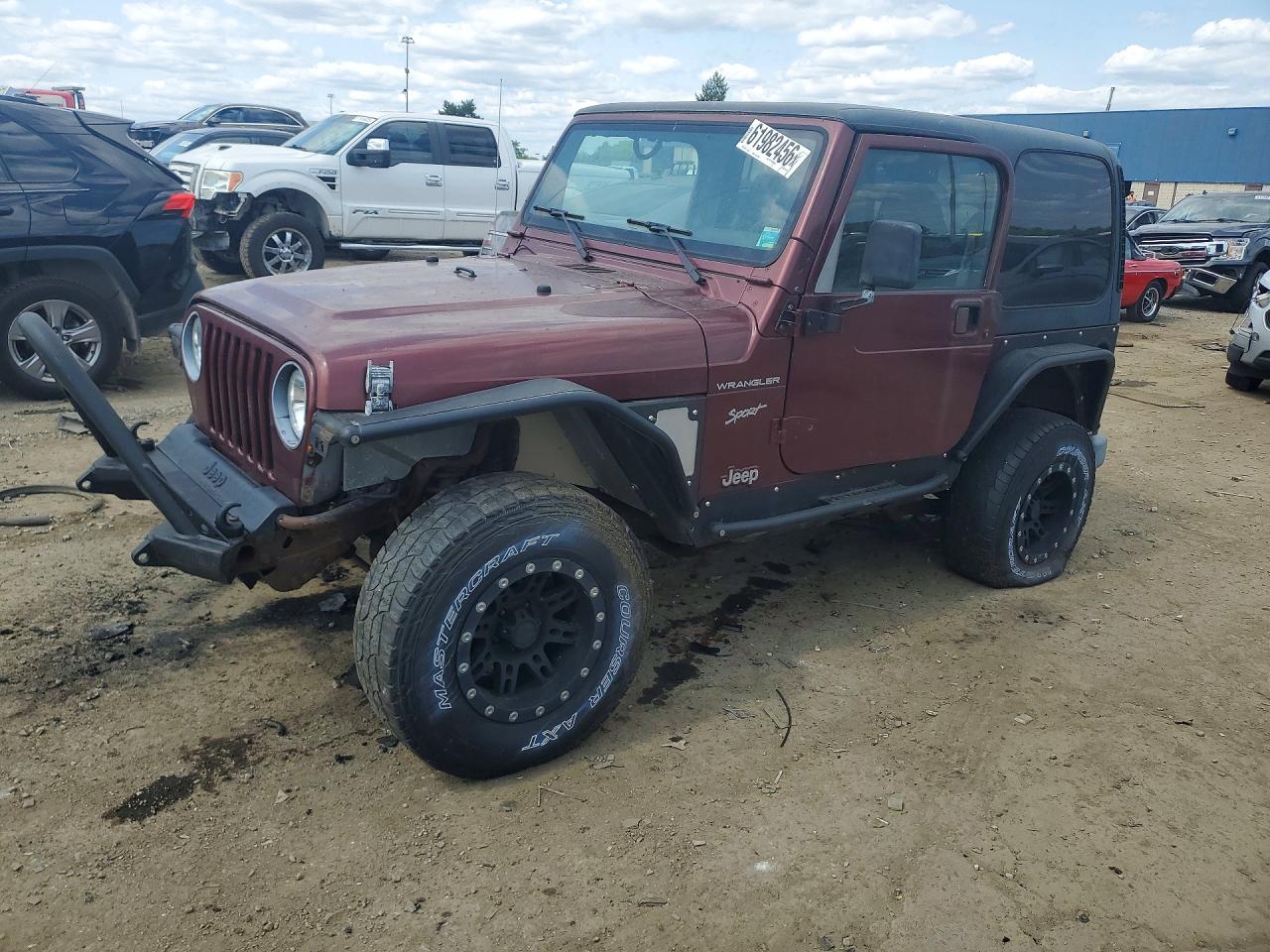 2002 Jeep Wrangler Sport, VIN 1J4FA49S02P767418 — Minor dents and scratches