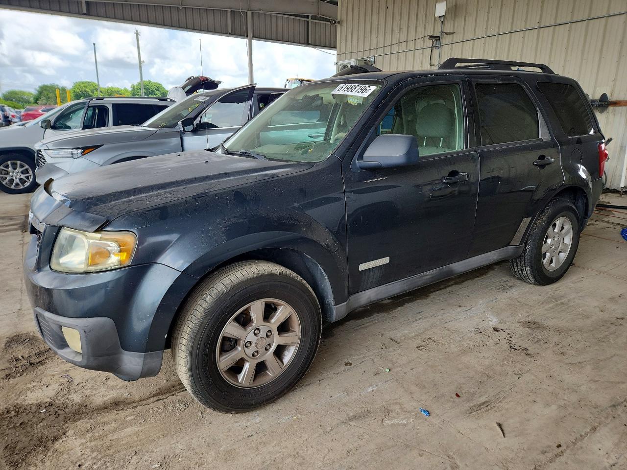 2008 Mazda Tribute Sport, VIN 4F2CZ02Z08KM12076 — Rear end