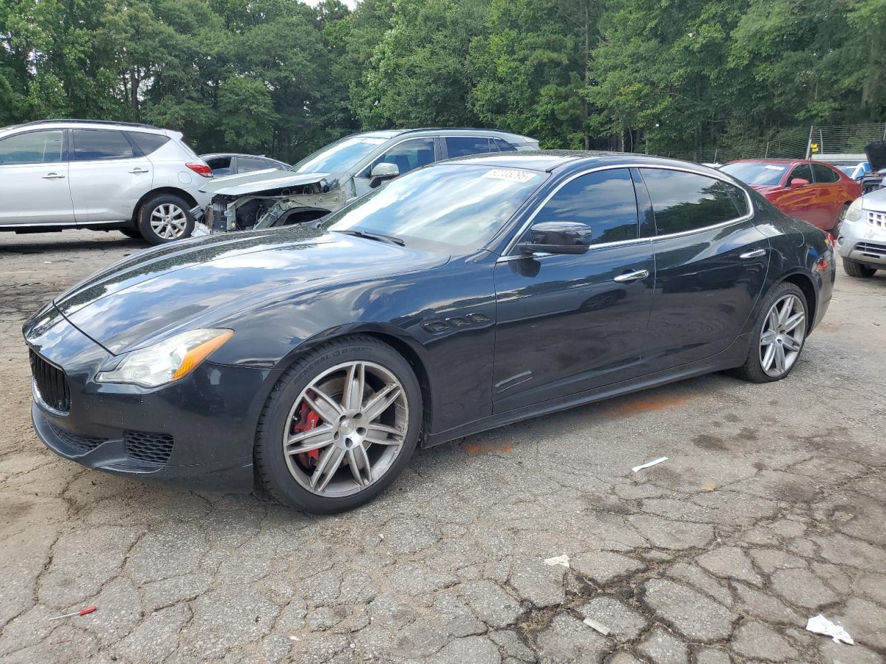 2014 Maserati Quattroporte GTS, VIN ZAM56PPA3E1084582 — Side