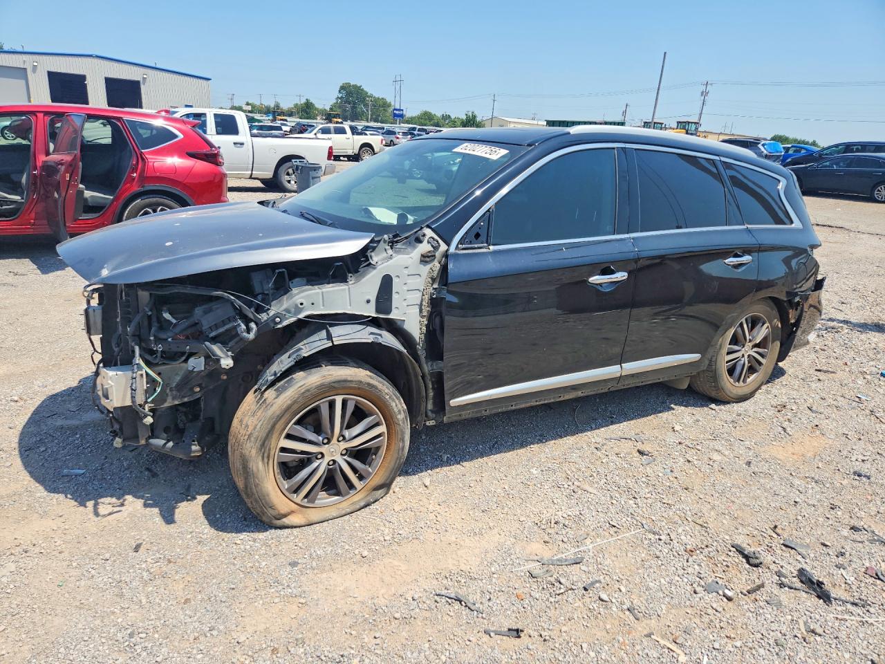 2017 Infiniti QX60, VIN 5N1DL0MN6HC558472 — Rear end