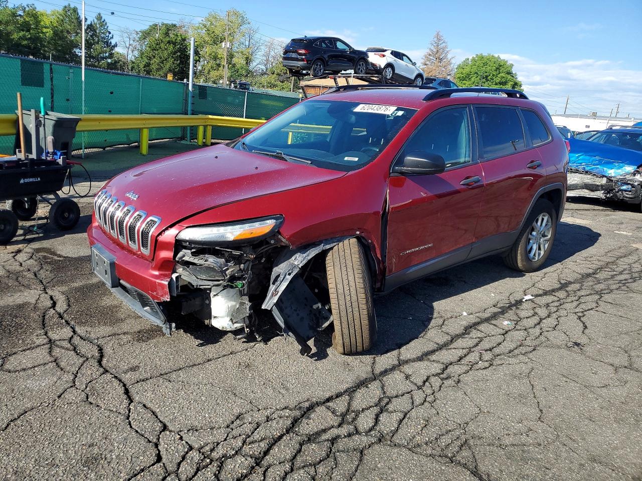 2017 Jeep Cherokee Altitude, VIN 1C4PJMAS9HW567416 — Front end