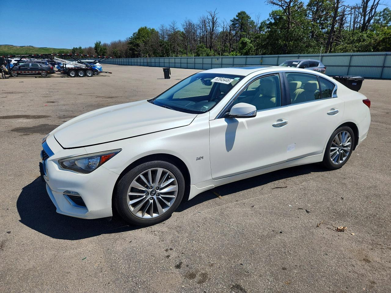 2018 Infiniti Q50 Luxe, VIN JN1EV7AR1JM610970 — Water / flood