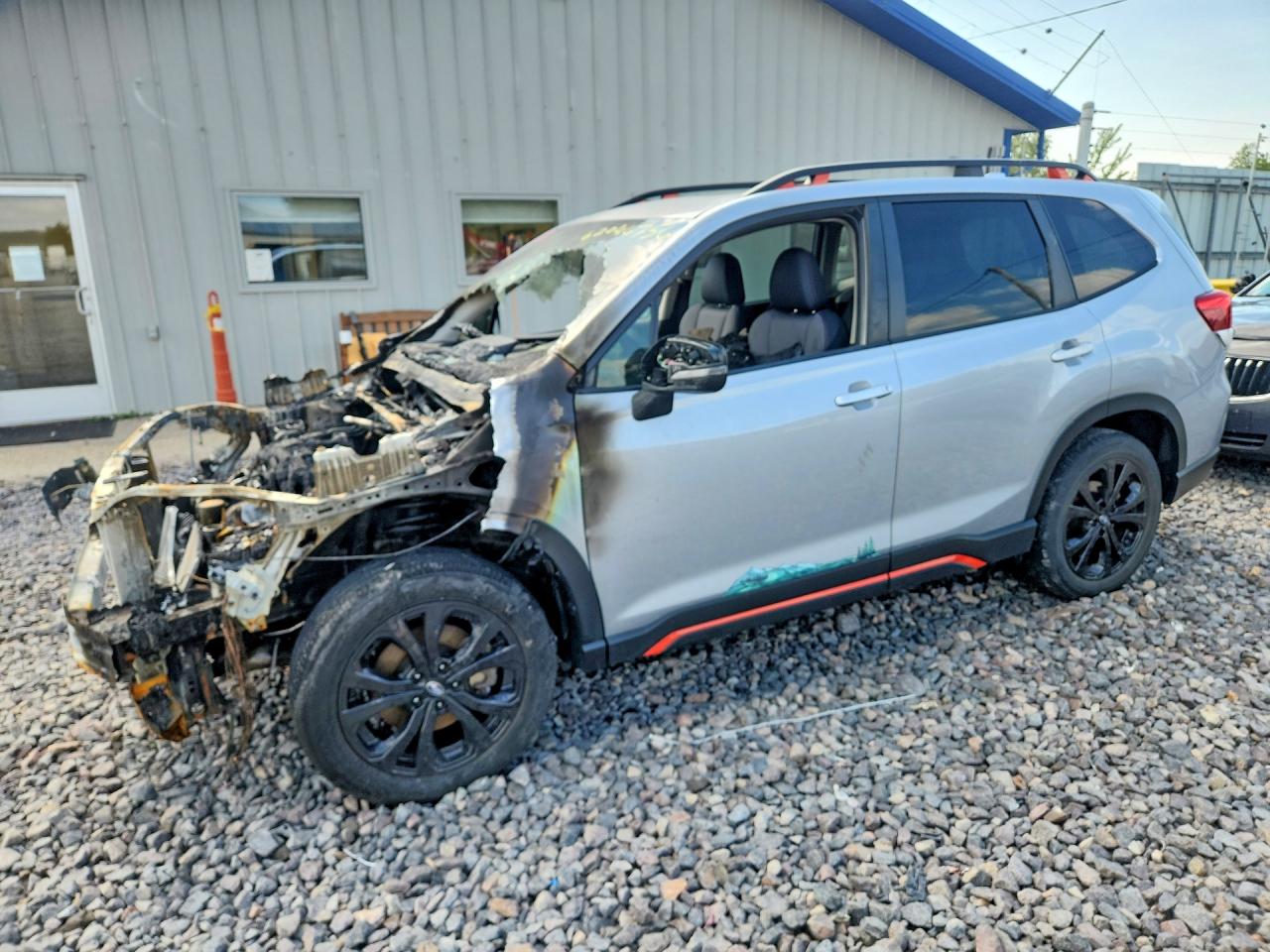 2020 Subaru Forester Special Sports, VIN JF2SKARC1LH417379 — Engine fire