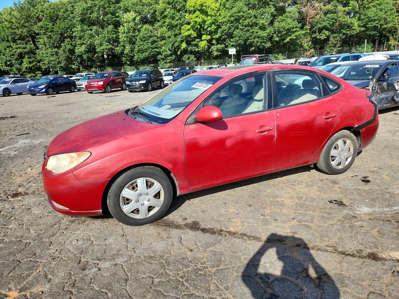2007 Hyundai Elantra GLS, VIN KMHDU46D57U124559 — Rear end